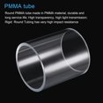 thumbnail image 4 of Unique Bargains 80mm ID 90mm OD 100mm  Clear Acrylic Pipe Rigid Round Tube for Lighting, Models, Plumbing, Crafts, 4 of 6