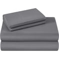 thumbnail image 2 of 1200 Thread Count 100% Egyptian Cotton 4-Piece Bed Sheet Set (1 Flat, 1 Fitted Sheet, 2 Pillow Covers) 21 Inches Deep Pocket Solid Pattern, 2 of 5