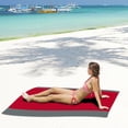 thumbnail image 1 of Dvkptbk Tapis de Pique-Nique 1,4x2 m Couverture de Plage Couverture de Pique-Nique Extérieure Grand Sable Tapis de Plage Imperméable Camping et Randonnée, 1 of 2