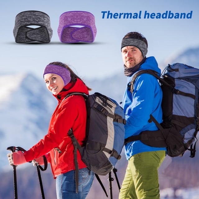 Bandeau de Sport Résistant à l'Usure avec Bande de Fixation Ajustable, Haute Élasticité, Anti-Humidité, Coupe-Vent, Garde au Chaud, Accessoire, Cache-Oreilles en Molleton, Bandeau de Course pour l'Hiver