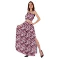 thumbnail image 3 of Bimba 2 Pcs Robe de Plage Aguichant pour Femmes Imprimée Smockée Crop Top & Longue Jupe Ensemble, 3 of 7