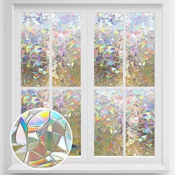 Nsxcdh Aubaines Film pour Fenêtre Givré Coloré - Autocollant Électrostatique pour Verre pour Salle de Bain et Toilettes, Film pour Fenêtre Opaque à la Lumière pour Intimité, Film Décoratif pour Verre pour la Déco de la Maison