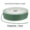 thumbnail image 2 of Unique Bargains Twisted Nylon Twine Thread Beading Cord 1.5mm 20M/65 Feet Extra Strong Braided Nylon String, Morning Blue, 2 of 6