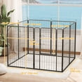 thumbnail image 3 of PawHut 39" Heavy Duty Dog Playpen, Portable Foldable 8 Panels Pet Playpen, 3 of 10