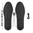 thumbnail image 3 of Hearth & Gear USB Heated Insoles Gender Neutral Velvet Inner Heaters Heat The Soles Of Shoes Suitable For Cold Weather under Desk Elliptical Pedal Exercises Bands for Men Exercise Bands Resistance, 3 of 7