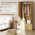 thumbnail image 4 of HOMCOM Garde-Robe Placard, Armoire avec Tiroirs et Tringle pour Chambre, 4 of 10