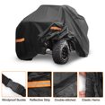 thumbnail image 4 of Unique Bargains Housse de VTT pour Polaris Sportsman 850/XP 1000/X MR Imperméable 4 Roues Housse de Quad Extérieur Soleil Pluie Rangement Protection 210D-PU 224x127x131cm Noir, 4 of 5