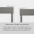 thumbnail image 2 of Orlando Lit Plateforme en Bois Massif Simple TG, Gris, 2 of 13