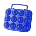 thumbnail image 2 of GROWTH TANK Camping Egg Holder Compact 12 Grid Egg Storage Box for Picnic Backpacking RV Blue, 2 of 9
