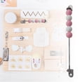thumbnail image 4 of lionlar Busy Board DIY Accessories Basic Skill Sensory Toy Learning Activities Board Toy Pink, 4 of 7
