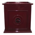 thumbnail image 1 of Southern Patio Colony 16 Inch Square Resin Outdoor Planter Urn, Oxblood Red, 1 of 9