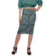 thumbnail image 1 of Moomaya Jupe en Poly Spandex Jupe Crayon Imprimée Grande Taille Tenue d'Été Vêtements, 1 of 6
