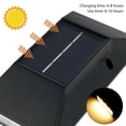 thumbnail image 2 of AMERTEER 2PCS LED Solar Motion Sensor Lights  Wireless Outdoor Solar Lights for Garden  Patio  Yard  White light, 2 of 7