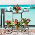 thumbnail image 4 of Gymax 6-Tier Garden Cart Stand Flower Rack Display Decor Flower Pot Plant Holder, 4 of 10