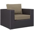 thumbnail image 4 of Modway Canapé de Mobilier de Patio Extérieur Convene, Espresso, 4 of 6