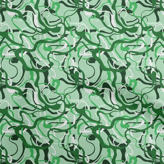 oneOone Velvet Green Fabric Abstract Fabric For Sewing Printed Craft Fabric By The Yard 58 Inch Wide