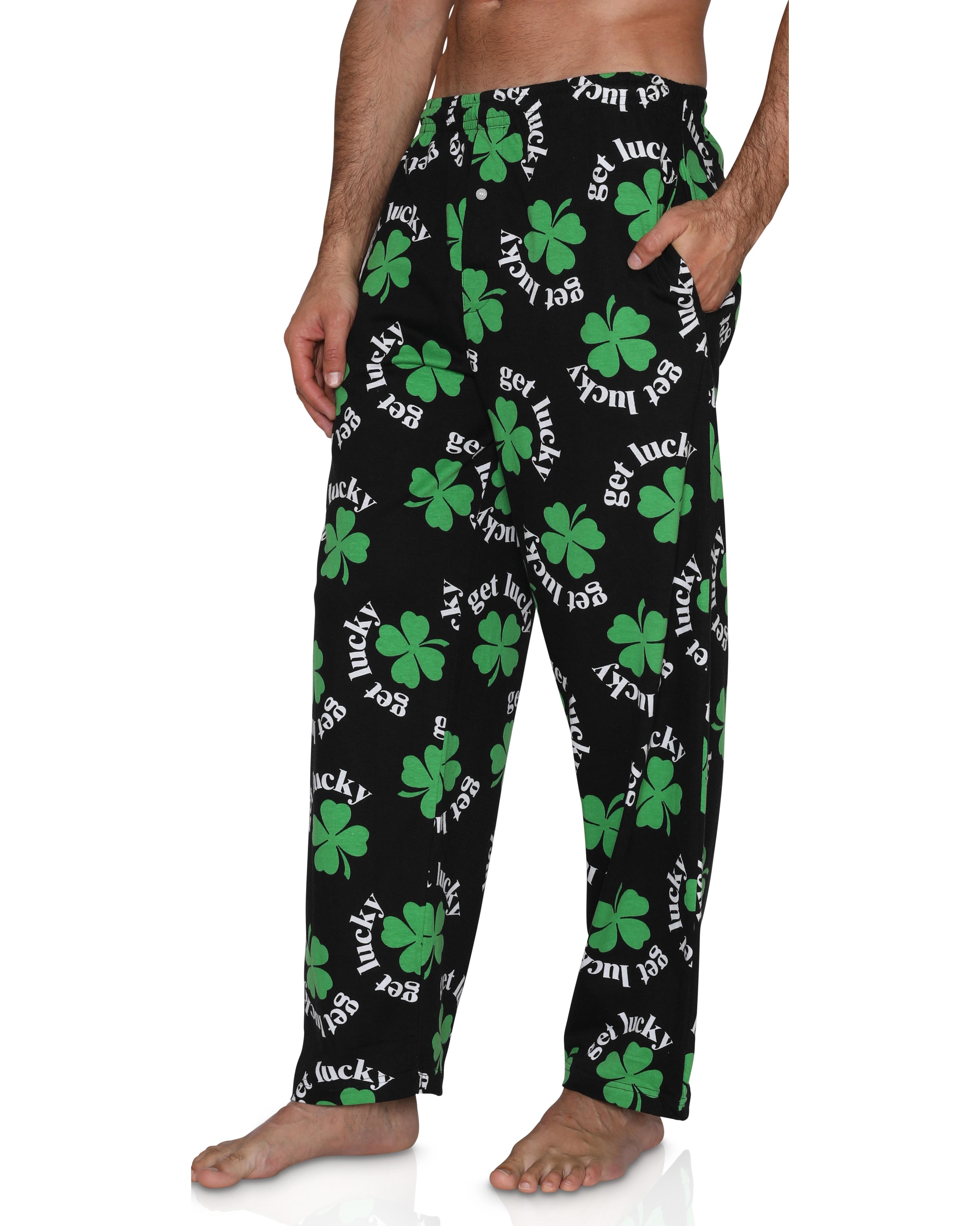 Fun Boxers Mens Feeling Lucky Fun Prints Pajama & Lounge Pants