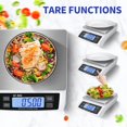 thumbnail image 4 of Large Digital Kitchen Scale 30kg/66lb Food Scale for Baking Cooking Stainless Bread Scale with LCD Display Counting Scales for Coins Adapter Included(Stainless White), 4 of 7