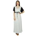 thumbnail image 1 of Bimba Long Maxi Dress Frilled Sleeve Cotton Gown Boho Chic Style Custom Clothing, 1 of 9