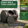 thumbnail image 4 of Good Ideas Compost Wizard Jr Bac de Compost pour Jardin Extérieur, Noir, 4 of 8