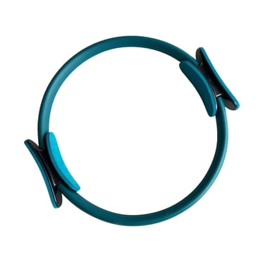 15'' Pilates Ring Circle with Dual Padded Handles - 1PCS Yoga Rings Circle, Flexible Fitness Equipment for Toning Inner/Outer Thighs, Arms & Core, Home Exercise Yoga Accessory for Full-Body Workouts