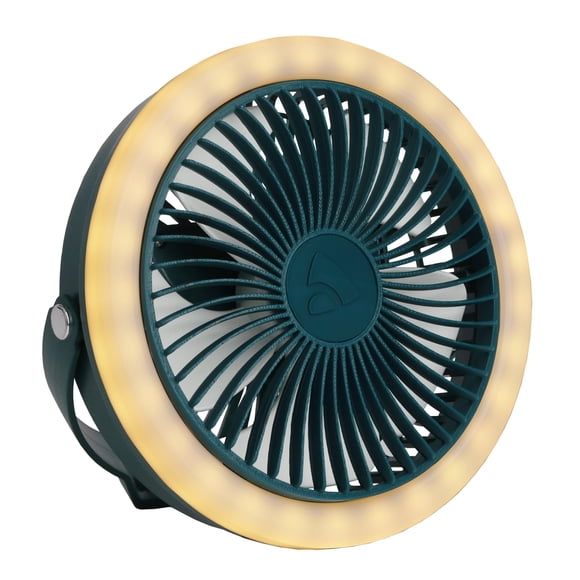 Coghlan's Portable USB Rechargeable Camping Fan with LED Light - Battery-Powered, Quiet, Compact