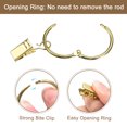 thumbnail image 4 of Unique Bargains Curtain Rings with Clips, 36pack Drapery Curtain Clip Rings, 1.22 Inch Curtain Clip Rings Hooks (Gold), 4 of 5