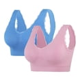 thumbnail image 1 of Soki 2pc Sports Bra for Women Padded Seamless Medium Impact Yoga Running Bras, 1 of 2