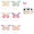 thumbnail image 1 of 6pcs Sparkling Straw Topper Cute Butterfly Cup Fitting Silicone Straw Dust P5I5, 1 of 1