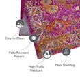 thumbnail image 3 of 594234 Laraline Tapis Vintage Turc à Médaillon Fuchsia Délavé 5 Pieds3 Pouces x 7 Pieds7 Pouces, 3 of 9