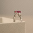 thumbnail image 3 of Natural Certifed Oval Shape Red Colour Ruby Gemstone Handamde Ring For Woman And Men Birthstone Gift Ring Wedding Ring, 3 of 3