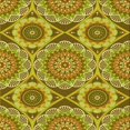 thumbnail image 1 of Ahgly Tapis d'Intérieur Lavable en Machine Carré Transitionnel Brun Doré Jaune, 6 Pieds Carré, 1 of 7