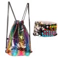 thumbnail image 1 of Bangcool Drawstring Backpack Fashion Sequin Drawstring Bag Drawstring Sack with Bracelet, 1 of 6