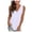 White, variant on QUINDOS Tank Tops for Women Workout Summer Black Casual Solid V-Neck Gradient Sleeveless Tops Loose Vest Blouses Camisoles for Women