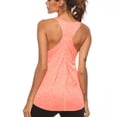 thumbnail image 4 of Chbgutlmr Womens Workout Tops Round Neck Sleeveless Loose Comfy Racerback Ruched Gym Athletic Yoga Tops, 4 of 7