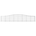 thumbnail image 2 of vidaXL Arched Gabion Baskets 3 pcs 400x50x60/80 cm Galvanised Iron, 2 of 4