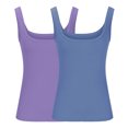 thumbnail image 3 of Plebaso 2 Pack Ribbed Tank Tops for Women Spaghetti Strap Slim Tops Scoop Neck Sleeveless Summer Tops, 3 of 4