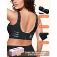 thumbnail image 3 of PoseFree Jelly Bra for Women Seamless Wireless Bra Soft Comfort Full Coverage Supportive Bras, Black M, 3 of 7