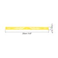 thumbnail image 2 of Unique Bargains 9.8'x0.7' Badminton Racket Head PU Protector Sticker Racquet Guard Tape, Yellow 4 Pack, 2 of 6