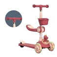 thumbnail image 3 of Trottinette à Pousser, Trottinette Pliante 3 en 1 à Hauteur Réglable, Trottinette à 3 Roues avec Roue Lumineuse pour Garçons Filles, 3 of 8