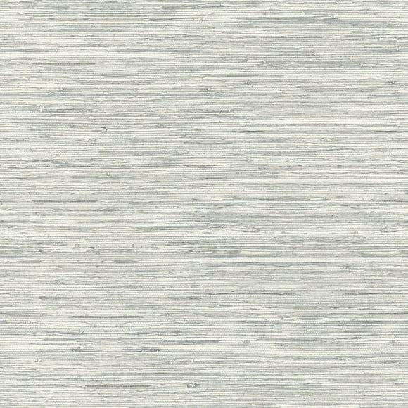 RoomMates Gray Grasscloth Peel and Stick Wallpaper, 1 roll