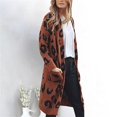 thumbnail image 2 of CEHVOM Chandails pour Femmes Mode Cardigan Imprimé à Manches Longues Chemisier à Poches pour Dames Hauts Liquidation, 2 of 5