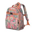thumbnail image 2 of Colorful Vibrant Indian Tribal Paisley Design Student Backpack Lightweight Adjustable Shoulder Straps Chest Strap Durable School Backpack, 2 of 5