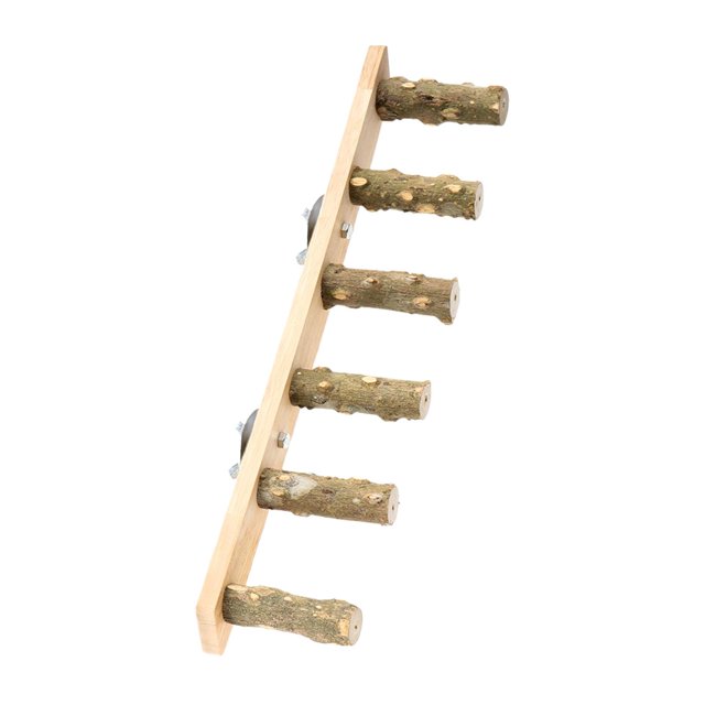 lionlar Bird Wooden Ladder Bridge Bird Cage Ladder for Parakeets Small Medium Parrot 6 sections
