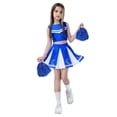 thumbnail image 1 of TZEWGL 2 Piece Cheerleading Team Student Role Playing Stage Outfit Sets For Girl Home And Outside Wear For Toddlers size 7-8T, 1 of 4