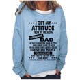 thumbnail image 2 of 50 % de Rabais Liquidation Chandail Surdimensionné pour Femmes 2023 Imprimé Texte Drôle Lettre Col Rond Manches Longues Ample Chandail Simple Hauts chandail Blouse, 2 of 4