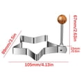 thumbnail image 2 of Yhmxh Kitchen Gadgets,Home and Kitchen,2PC Stainless Steel Ring 316 Stainless Steel Shaper Cooking Ring Non-stick Frying Tool Stainless Steel Egg Ring, 2 of 3