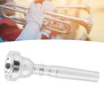 thumbnail image 1 of Metal Trumpet Mouthpiece Wind Instrument Mouthpiece Musical Instrument Accessories For Different Styles Of Music, 1 of 8