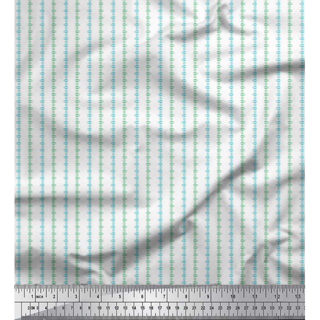 Soimoi Tissu Crêpe Polyester Triangle Chemise Tissu Imprimé 1 Yard 52 Pouces de Large