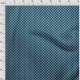 thumbnail image 4 of oneOone Rayon Teal Blue Fabric Animal Sewing Craft Projects Fabric Prints By Yard 56 Inch Wide, 4 of 5